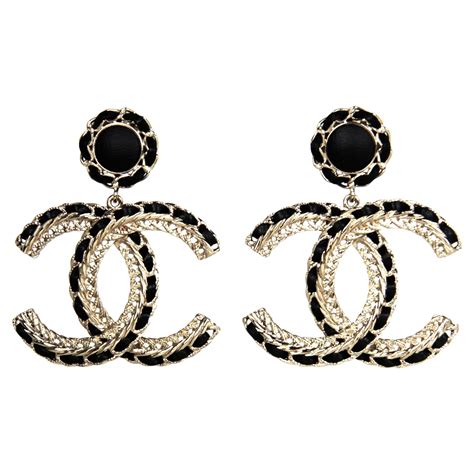 chanel hangong ball earrings|authentic Chanel cc earrings.